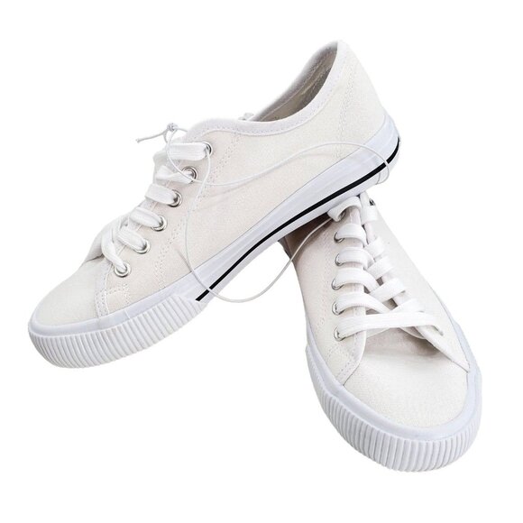 Hurley 6 Sneaker Woman's Carrie Canvas Lace-up Casual White Shoes Minimalist - Picture 11 of 15